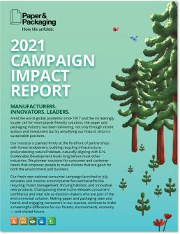 Front page of the campaign impact report 