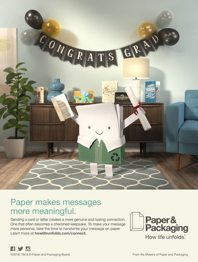 Graduation print ad